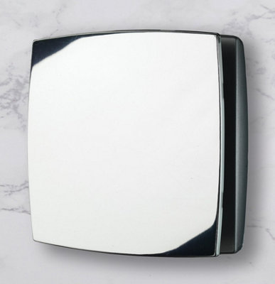 Aquarius Whispering Wind Wall Mounted Bathroom Fan With Timer Chrome Aq328B from B&Q