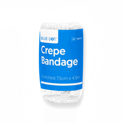 Blue Dot Crepe Bandage 7.5Cm X 4.5M from B&Q
