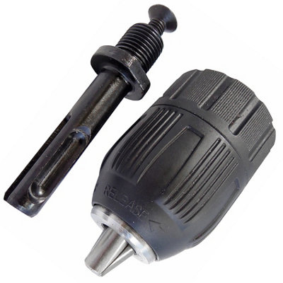 Toolpak Keyless Drill Chuck W/ Sds Plus Adaptor & 13mm Round Shank BitsLightweight Rotary Percussion Drilling from B&Q