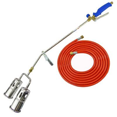 Toolpak Heavy Duty Double Burner Propane Gas Blow Torch & 5M HoseSuitable For RoofingMasonry & Weed Killing from B&Q