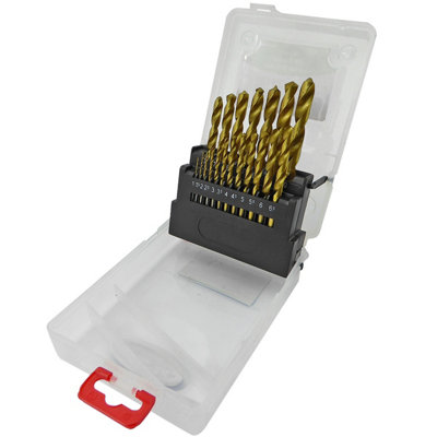 Toolpak Hss Jobber Drill Bit Set Tin Coated19 Piece from B&Q
