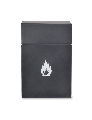 Garden Trading Unisex Black Fire Lighter Storage Box Powder Coated Steel Small Carbon In - Image 3