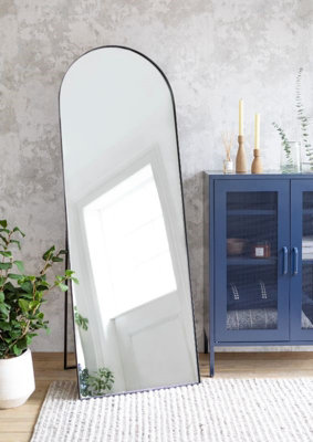  - Garden Trading Charlcombe Indoor Arched Freestanding Large Mirror 170X60Cm Steel