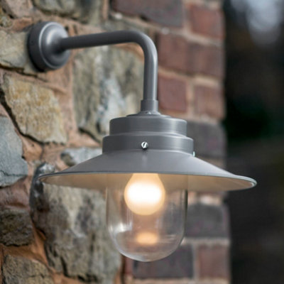 Garden Trading Semington Belfast Charcoal Mains Outdoor Garden Wall Grey/Light