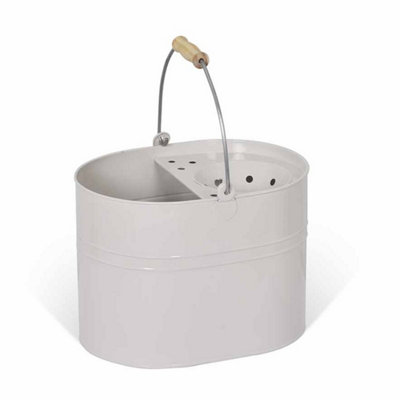 Garden Trading Mop Bucket: Powder Coated Steel Mop BucketChalk from B&Q