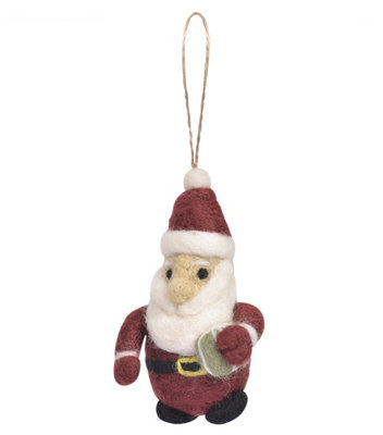 Garden Trading Christmas Tree Decoration: Felt Santa from B&Q