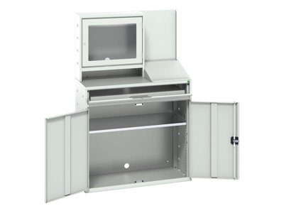 Bott 16928022.16 Verso Computer Cupboard 1050 X 550 X 1650mm Light Grey from B&Q