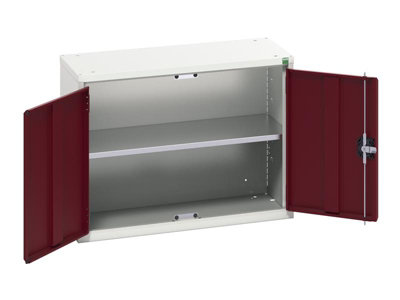 Bott 16929101.24 Verso Economy Wall Cupboard 1 Shelf 800mm Crimson Red from B&Q