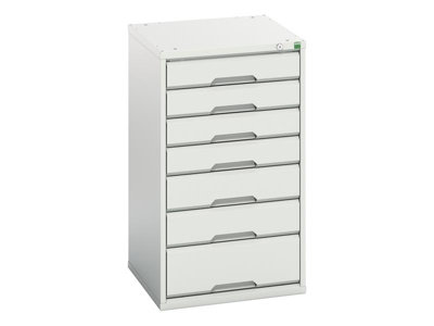 Bott 16925029.16 Verso 7 Drawer Cabinet 525 X 900mm Light Grey Bot169250296 from B&Q