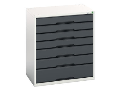 Bott 16925129.19 Verso 7 Drawer Cabinet 800 X 900mm Anthracite Grey Bot169251299 from B&Q