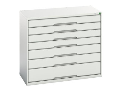 Bott 16925229.16 Verso 7 Drawer Cabinet 1050 X 900mm Light Grey Bot169252296 from B&Q