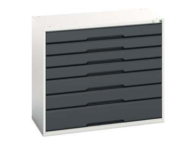 Bott 16925229.19 Verso 7 Drawer Cabinet 1050X 900mm Anthracite Grey Bot169252299 from B&Q