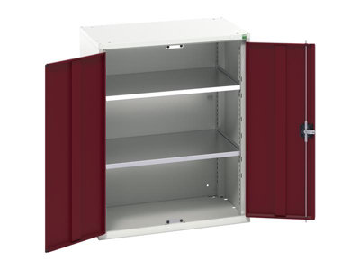 Bott 16926159.24 Verso 2 Shelf Cupboard 800mm Crimson Red Bot169261594 from B&Q