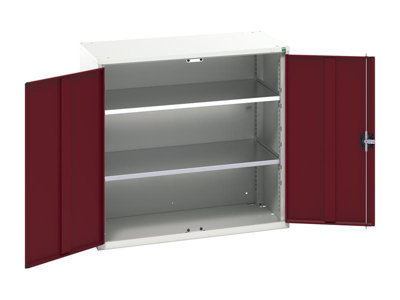 Bott 16926259.24 Verso 2 Shelf Cupboard 1050mm Crimson Red Bot169262594 from B&Q