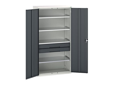 Bott 16926574.19 Verso Kitted Cupboard 4 Shelf + 2 Drawer 1050 X 2000mm Anthracite Grey from B&Q
