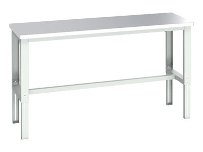 Bott 41003648.16V Cubio Adjustable BenchStainless Steel Clad Top 2000 X 750mm from B&Q