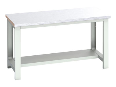 Bott 41003651.16V Cubio Bench With Half ShelfSteel Clad Top 1500 X 750mm from B&Q