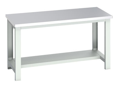 Bott 41003652.16V Cubio Bench With Half ShelfStainless Steel Clad Top 1500 X 750mm from B&Q