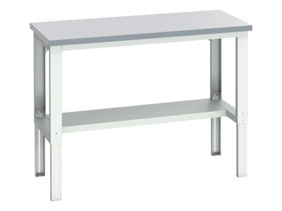 Bott 41003657.16V Cubio Adjustable Bench With Half ShelfLaminate Top 1500 X 750mm from B&Q