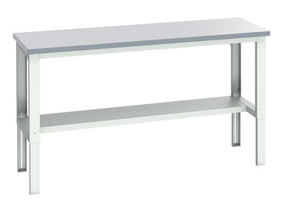 Bott 41003665.16V Cubio Adjustable Bench With Half ShelfLaminate Top 2000 X 750mm from B&Q