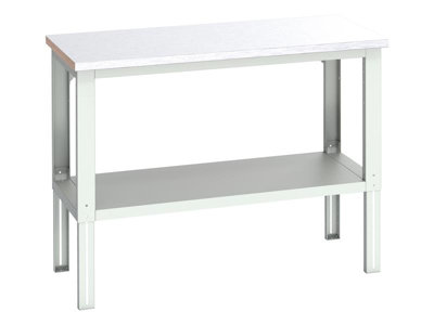 Bott 41003675.16V Cubio Adjustable Bench With ShelfSteel Clad Top 1500 X 750mm from B&Q