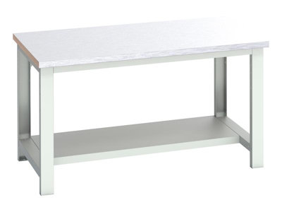 Bott 41004171.16V Cubio Bench With Half ShelfSteel Clad Top 1500 X 900mm from B&Q
