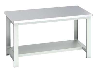 Bott 41004172.16V Cubio Bench With Half ShelfStainless Steel Clad Top 1500 X 900mm from B&Q