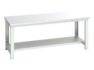 Bott 41004175.16V Cubio Bench With Half ShelfSteel Clad Top 2000 X 900mm from B&Q