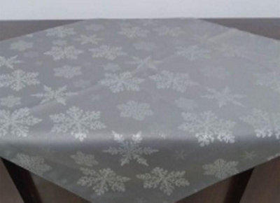 Luxury Living Snowflake 40X140Cm Grey Table Runner from B&Q