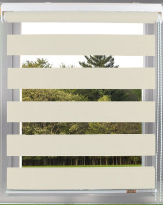Alan Symonds Zebra Roller Blind 60 X 165Cm Light Filtering Adjustable BlindsCream from B&Q