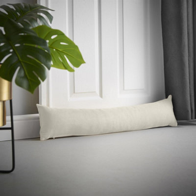 Luxury Living Unisex Cream Velvet Chenille Draught Excluder In | Size: 90 Cm X 15 Cm - Image 3