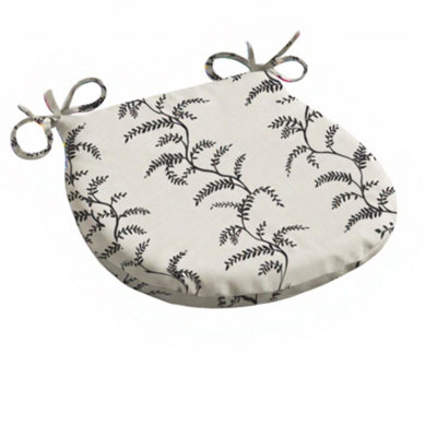 Luxury Living Linen Fern Outdoor D Shaped Seat Pad from B&Q