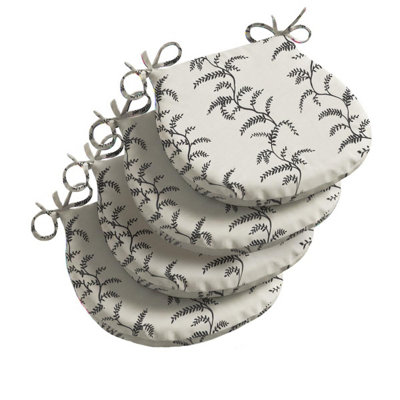 Luxury Living Linen Fern Outdoor D Shaped Seat Pad from B&Q