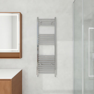 AVER-GROWTH 1200X400mm Bathroom Vertical Straight Heated Towel Rail Radiator Ladder Warmer Chrome from B&Q