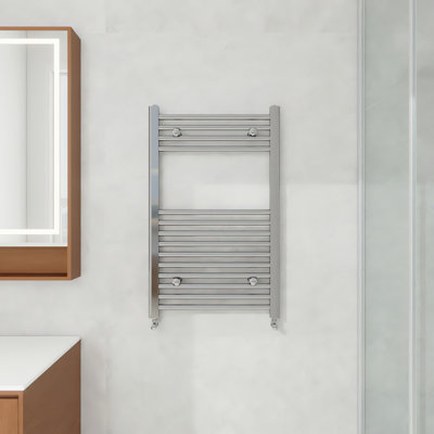 AVER-GROWTH 800X500mm Bathroom Vertical Straight Heated Towel Rail Radiator Ladder Warmer Chrome from B&Q