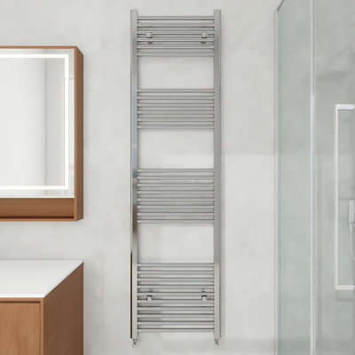 AVER-GROWTH 1800X500mm Bathroom Vertical Straight Heated Towel Rail Radiator Ladder Warmer Chrome from B&Q