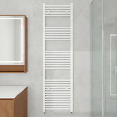 AVER-GROWTH 1800X500mm Bathroom Vertical Straight Heated Towel Rail Radiator Ladder Warmer White from B&Q