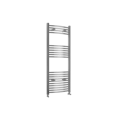 AVER-GROWTH Bathroom Curved Heated Towel Rail Radiator Warmer Ladder Chrome 1200X400mm from B&Q