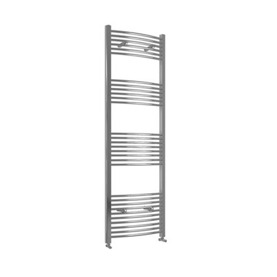 AVER-GROWTH Bathroom Curved Heated Towel Rail Radiator Warmer Ladder Chrome 1800X500mm from B&Q