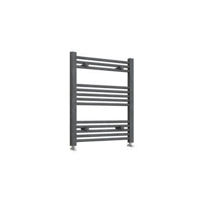 AVER-GROWTH Bathroom Vertical Straight Heated Towel Rail Radiator Ladder Warmer Anthracite 800X600mm from B&Q