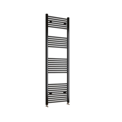 AVER-GROWTH Bathroom Vertical Straight Heated Towel Rail Radiator Ladder Warmer Black 1800X400mm from B&Q