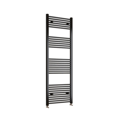 AVER-GROWTH Bathroom Vertical Straight Heated Towel Rail Radiator Ladder Warmer Black 1800X500mm from B&Q