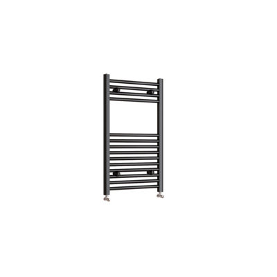 AVER-GROWTH Bathroom Vertical Straight Heated Towel Rail Radiator Ladder Warmer Black 800X500mm from B&Q