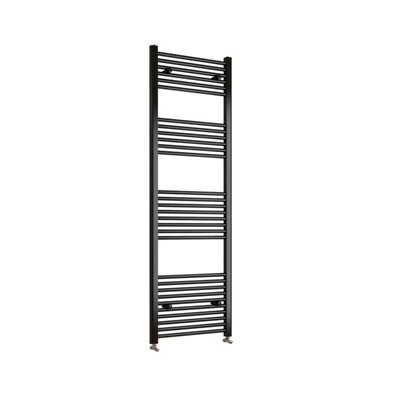 AVER-GROWTH Bathroom Vertical Straight Heated Towel Rail Radiator Ladder Warmer Black 1800X450mm from B&Q