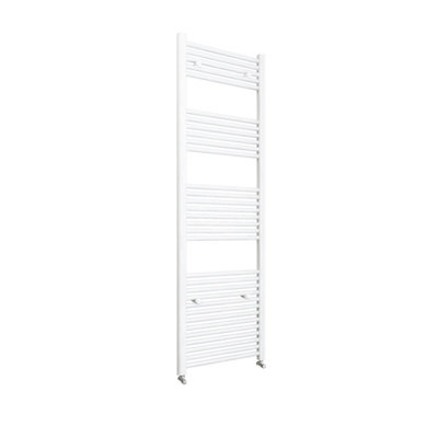 AVER-GROWTH Bathroom Vertical Straight Heated Towel Rail Radiator Ladder Warmer White 32 Bars 1800X450mm from B&Q