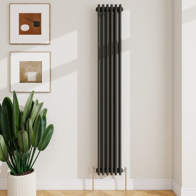 Sline Radiator Classic 3 Column Cast Iron Inspired Radiators Anthracite For Central Heating 1800X290mm from B&Q