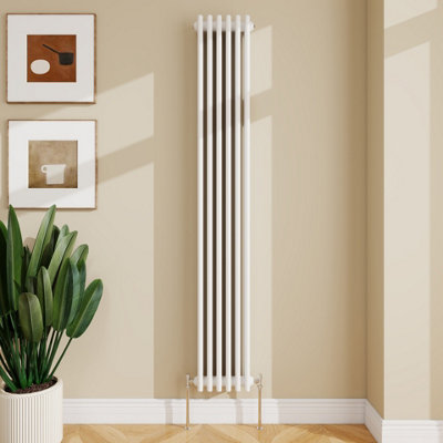 Sline Radiator Classic 3 Column Cast Iron Inspired Radiators White For Central Heating 1800X290mm from B&Q