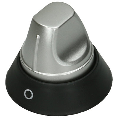 Hotpoint Genuine Hob/grill Control Knob AssemblySilver/black from B&Q
