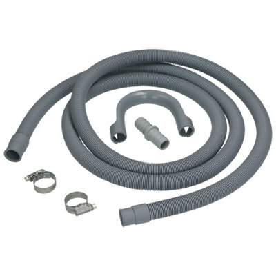  - Compatible Universal Washing Machine & Dishwasher 2.5M Waste Drain Extension With Straight  19mm / 22mm Ends KitHse9309