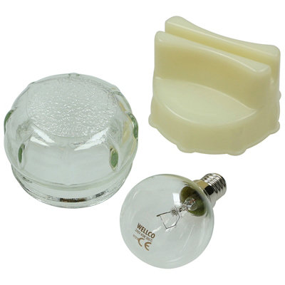 Electrupart Compatible Spare Part63mm Lamp Cover Glass / Glass Removal Tool / 40W Ses E14 Oven LampCmp766306